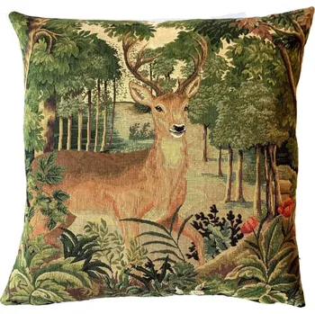 Povlečení Home of Christmas Gobelínový povlak 45 × 45 cm, Jelen - lesní dekor