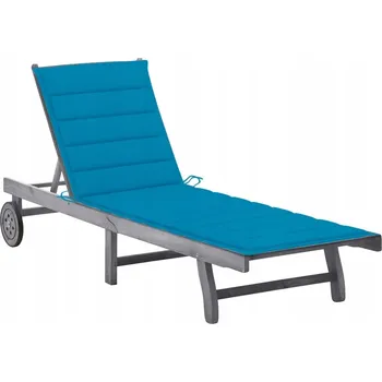 Zahradní lehátko Lehátko VidaXL šedé dřevěné