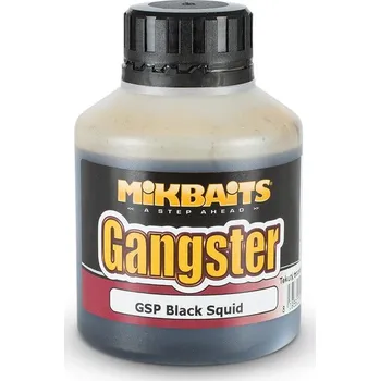 Nástraha Mikbaits Gangster Booster GSP Black Squid 250ml