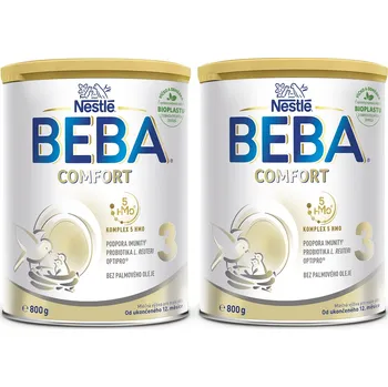 Kojenecká výživa BEBA COMFORT 3, 5 HMO, mléko pro malé děti, 2× 800 g