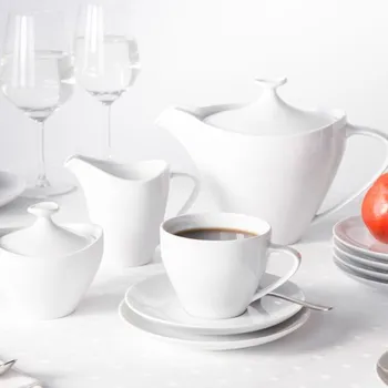 Talíř MARIAPAULA Moderna 21 dílů bílá – porcelánová, kávová souprava pro 6 osob