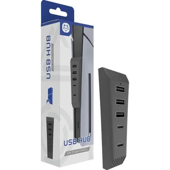 Stojan pro herní konzoli PS5 Slim USB Hub černý