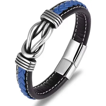 Náramek Predator Q1 Pánský náramek černo-modrý 25 cm