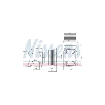 Motor automobilu Chladič motorového oleje NISSENS 90824