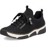 Dámské tenisky RIEKER 45973-00 v černé barvě s ozdobným zipem Velikost: 41