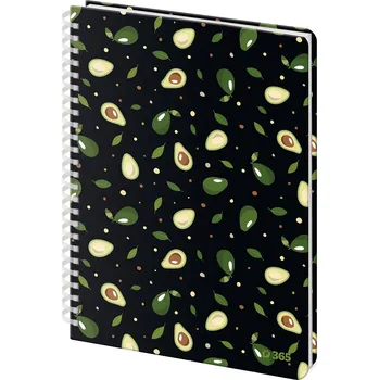 Dětské zboží Stil College - kroužkový blok Avocado, A5, 80 listů, linkovaný