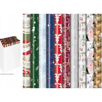 Balící papír Ozdobný vánoční papír MFP 57gsm 2m x 70cm