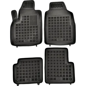 autokoberec Rezaw-Plast gumové koberečky černé s vyšším okrajem Fiat 500, 20- ne elektrická verze, sada 4 ks