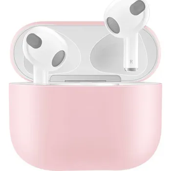 Pouzdro na mobilní telefon Ochranný silikonový obal pro AirPods 3 - růžový