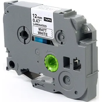 Pásek do tiskárny Thi.pl Páska JetWorld Black to Matowym Białym Náhradní páska Brother 12 mm x 8 m TZe-M231 (TZEM231, TZM231, TZ-M231, AZEM231, AZE-M231)