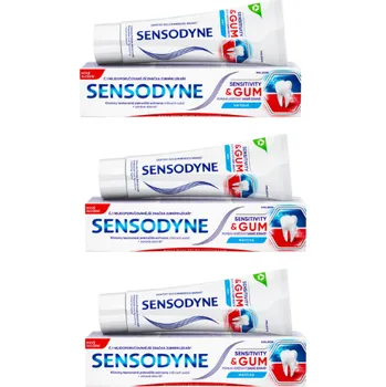 zubní pasta Sensodyne Sensitivity&Gum zubní pasta 3x75ml