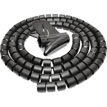 kabelová chránička AlzaPower Cable Tube 2,5m černá