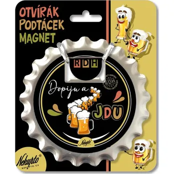 Nekupto Otvírák na pivo, podtácek Dopiju a jdu RDH