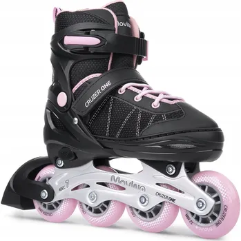 Kolečkové Brusle Movino Cruzer One vel. 34-37 černo-růžové