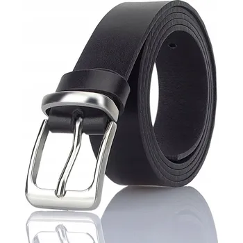 Opasek Dámský Dárek kožený PÁSEK černý s přezkou Gracio