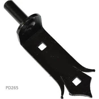 Dveřní kování Kování ozdobné, 150 x 35 mm, s čepem ø14 mm, černá barva