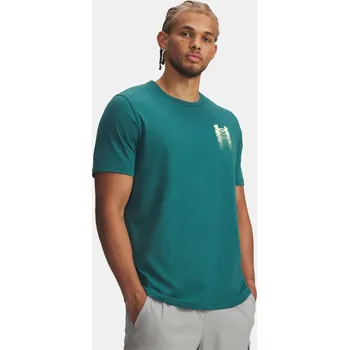 Pánské tričko Under Armour Pánské tričko UA M BLUR LOGO SS 6009245-338 Zelená XS