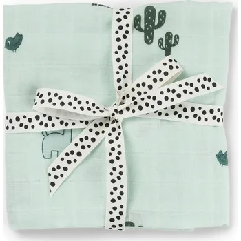 Plena DONE BY DEER Mušelínová zavinovací plenka Lalee - modrá