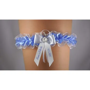 Podvazkový pás Podvazek se jmény a datem svatby