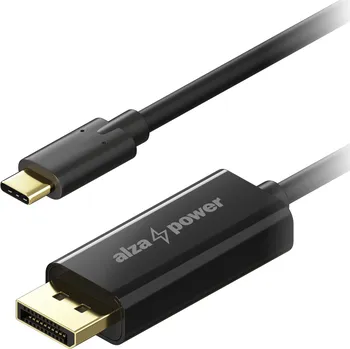 Kabel AlzaPower Core USB-C na DisplayPort 1.2 3m černý