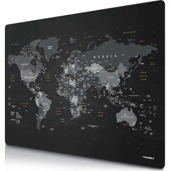 Podložka pod myš Titanwolf herní podložka pod myš XXXL World Map 900x400 mm