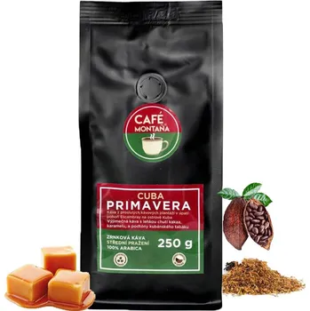 Káva Café Montaña Cuba Primavera, zrnková káva Velikost balení: 500g