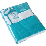 Dětský set: osuška, ručník, žínka, bryndák - Žirafka