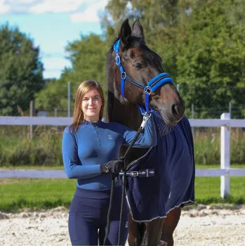 Pánské tričko Tričko s dlouhým rukávem York modré, velikost M