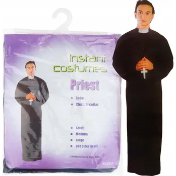 Karnevalový kostým Kostým Kněz Klerik Habit Kněze Halloween