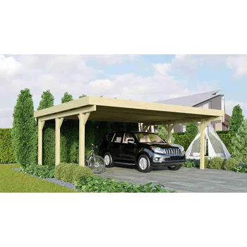 Přístřešek na auto carport KARIBU CLASSIC 1A 61588 ocelové střešní plechy LG3360 Varianta: carport KARIBU CLASSIC 1A 61588 ocelové střešní plechy LG3360