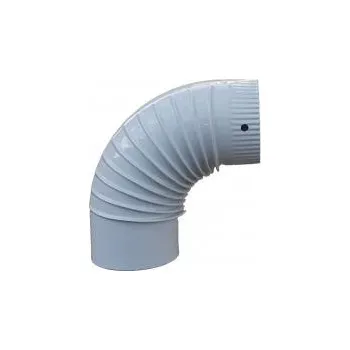 Kouřovod Koleno kouřovodu 90°, o150 mm, smalt bílá