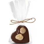 Sablio Mléčné čokoládové srdíčko s mandlemi