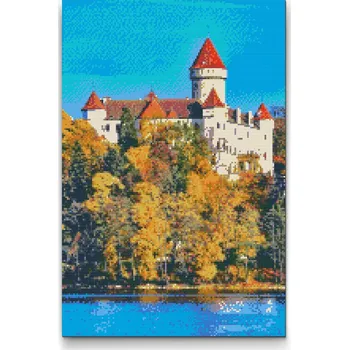 Diamantové malování Painting Queens Diamantové malování Konopiště, 80 × 120 cm, vypnuté plátno na rám, hranaté