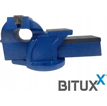 Svěrák Zámečnický svěrák stolní litinový čelisti BITUXX 150 mm otočný o 360 stupňů