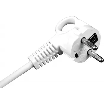 Flexo šňůra H05VV-F 3G1, 3m, bílá s okem