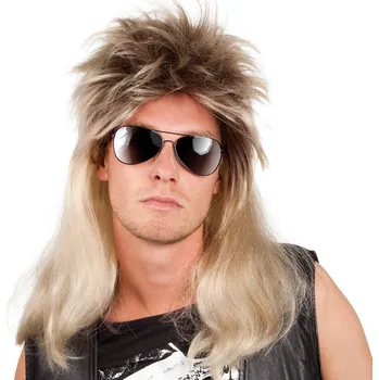 Karnevalová paruka Boland Pánská paruka rokerská blond dlouhá