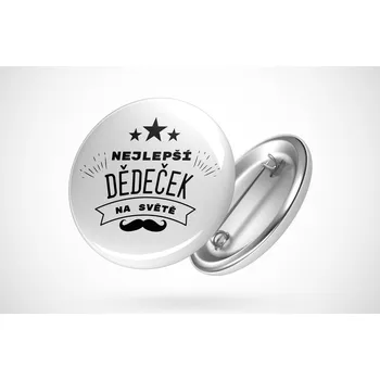 Placka pro nejlepšího dědečka Průměr placky: 25 mm