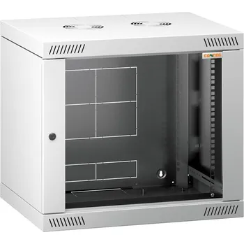 PC skříň Conteg RQN-09-60/45 - 19" nástěnný rozvaděč 9U, 572 × 450 mm, šedý