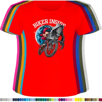 Dámské tričko damske-levne-bavlnene-tricko-digitalni-potisk-vetrelec-ET Barva: Red - červená, velikost: 3XL