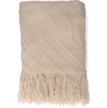 Prostěradlo Deka Homla polyester 130 cm x 170 cm béžová