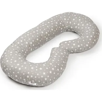 Kojící polštář Flumi Těhotenský polštář typ C, šedý s hvězdičkami