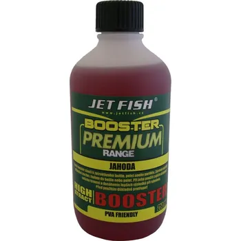 Návnadová surovina Jet Fish Booster Premium Jahoda 250 ml