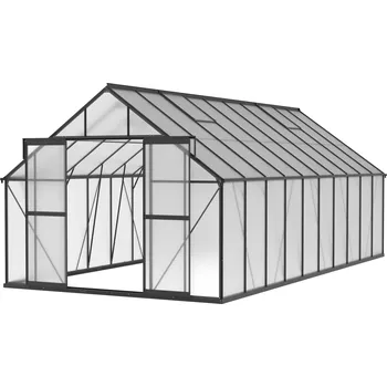 Skleník Skleník 245 x 304 x 606 cm, černý