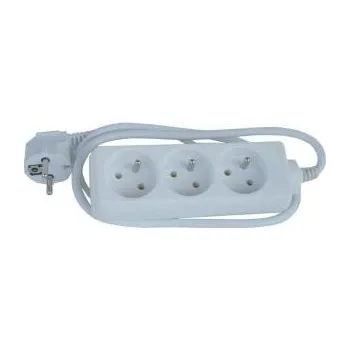 Napájecí kabel Neutralle Síťový kabel 230V prodlužovací CEE7 (vidlice) - zásuvka 3x 3m VDE approved bílý