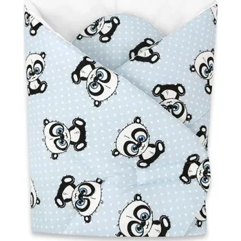 Zavinovačka COSING Sleeplease Pandy Tečky modrá