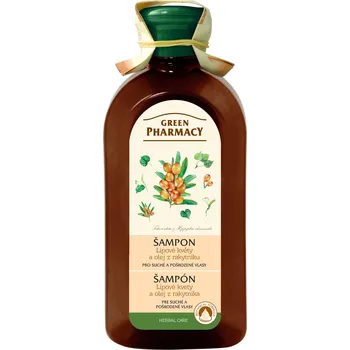 Kosmetika Šampon pro suché a poškozené vlasy s rakytníkovým olejem Green Pharmacy - 350 ml