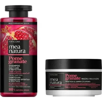 Kosmetická sada Farcom Mea Natura Šampon Gr. Jablko Každodenní Použití 300 ml + Maska na vlasy Gr. jablko 250 ml