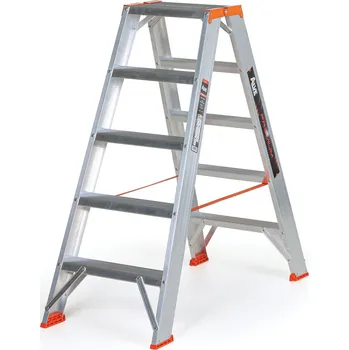 Schůdek Oboustranné hliníkové schůdky ALVE PREMIUM, 2x5 stupňů, výška 1,07 m