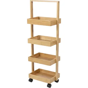 Koš na prádlo NUXIO Bambusový koš na prádlo s víkem a vyjímatelným pytlem LUND, 60 l