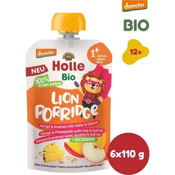 Dětská výživa HOLLE Bio Demeter Lion porridge 6 × 110 g